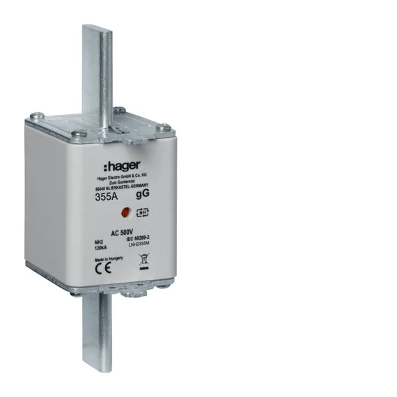 HAGER NH2 gG 355A 500V Késes biztosító (LNH2355M)