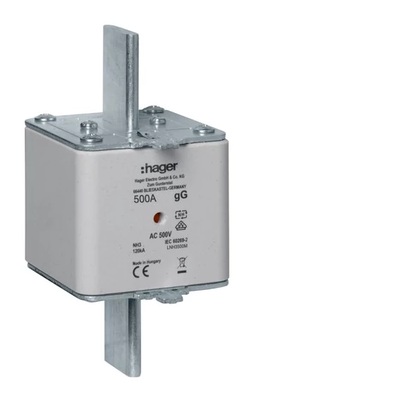 HAGER NH3 gG 500A 500V Késes biztosító (LNH3500M)