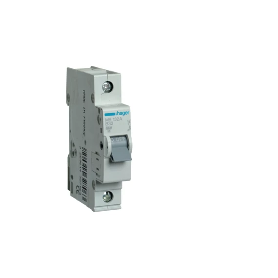 HAGER Kismegszakító 1P, B-32A, 6kA, 1M (MB132A)