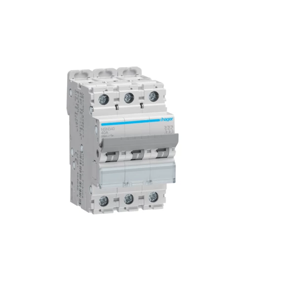 HAGER Kismegszakító 3P, D-40A, 20kA, 3M (NSN340)