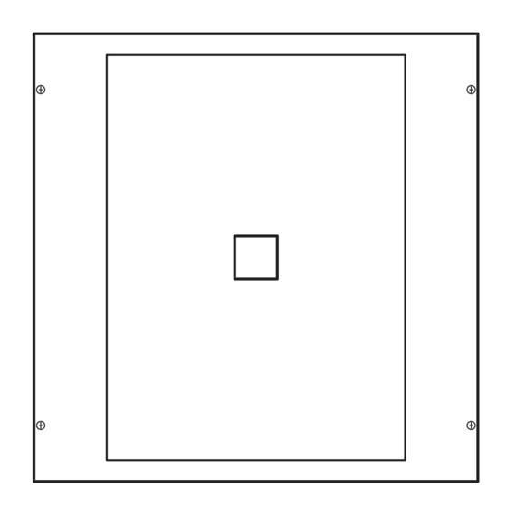 HAGER Quadro 630A szakaszoló kapcsoló beépítő készlet 600x600mm (UC005)