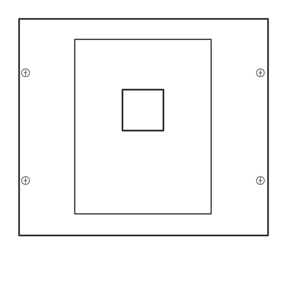 HAGER Quadro 160A szakaszoló kapcsoló beépítő készlet 300x350mm (UC008)