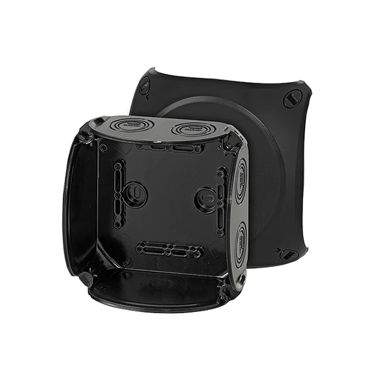 HENSEL KF 0600 B Időjárásálló kábelösszekötő doboz, fekete (62000052)
