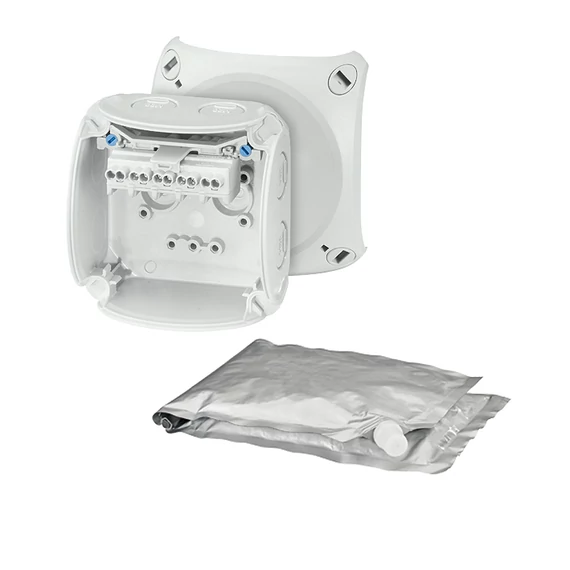 HENSEL WP 0202 G Vízálló kábelösszekötő doboz kiöntőmasszával, szürke (62000097)