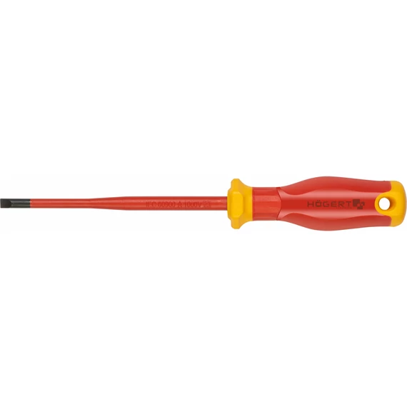 HÖGERT Laposcsavarhúzó 1000V, 5,5 x 125 mm, CrMo acélötvözet, SLIM (HT1S962-1)