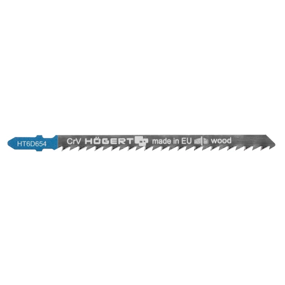 HÖGERT T-szárú dekopír fűrészlap, 132 mm, gyorsvágó, 2 db/bliszter (HT6D654-2)