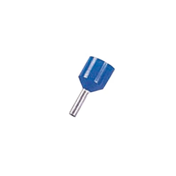 INTERCABLE Érvéghüvely széles gallérral 2,5mm2 l=12mm kék (ICIAE212K)
