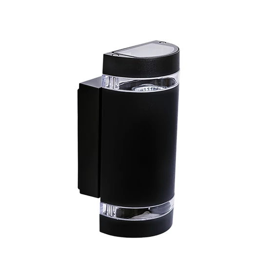 KANLUX ZEW EL-235U-B kültéri homlokzati lámpa, 2 x max 35W, GU10, PAR16, IP44, fekete (22441)