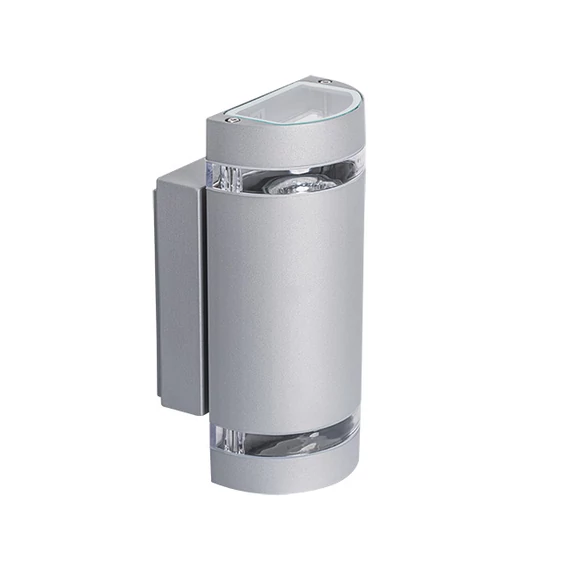 KANLUX ZEW EL-235U-GR kültéri homlokzati lámpa, 2 x max 35W, GU10, PAR16, IP44, szürke (22443)