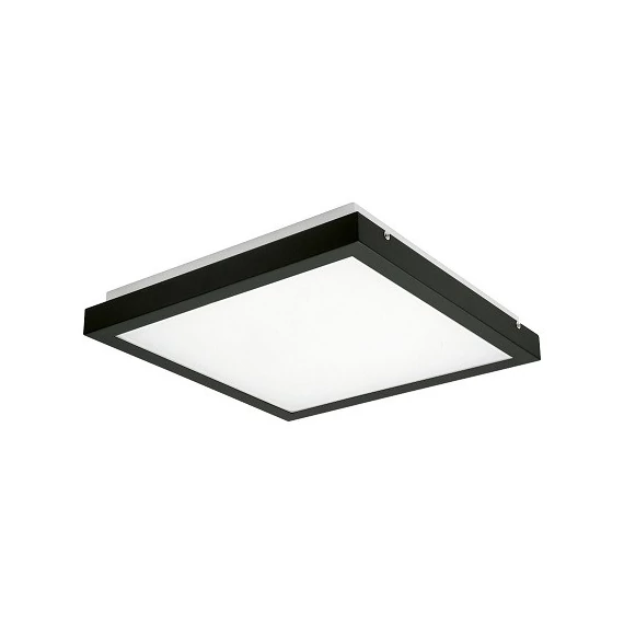 KANLUX TYBIA LED 38W-NW B beltéri mennyezeti lámpa, 410x410mm, 3800 lm, 4000 K, fekete (24642)