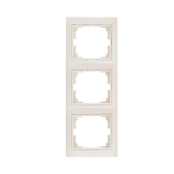 KANLUX DOMO 01-1530-003 Hármas keret, függőleges, krém (24827)