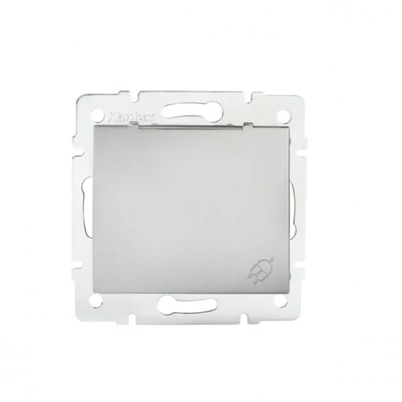KANLUX DOMO 01-1230-143 Dugalj IP44 csapfedeles, ezüst (24850)