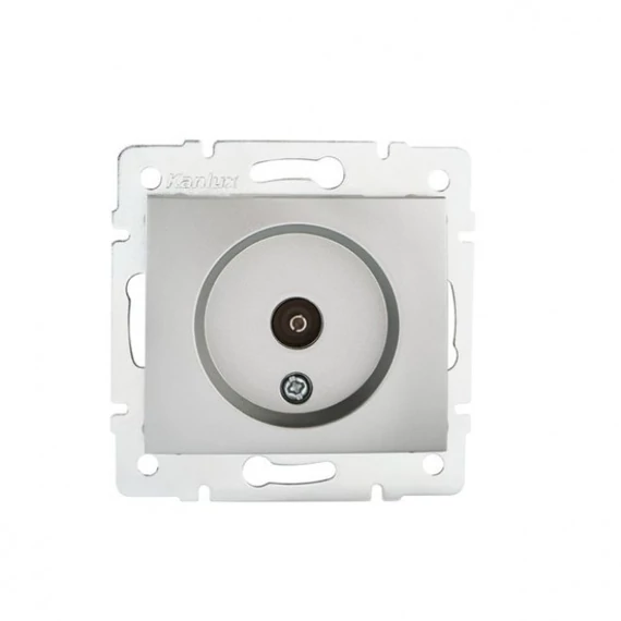 KANLUX DOMO 01-1290-043 Antenna csatlakozó aljzat, ezüst (24860)
