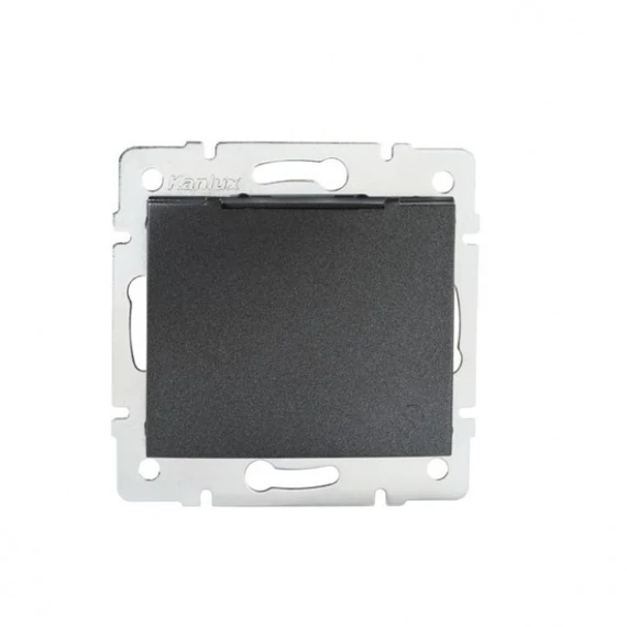 KANLUX DOMO 01-1230-141 Dugalj IP44 csapfedeles, grafit (24909)