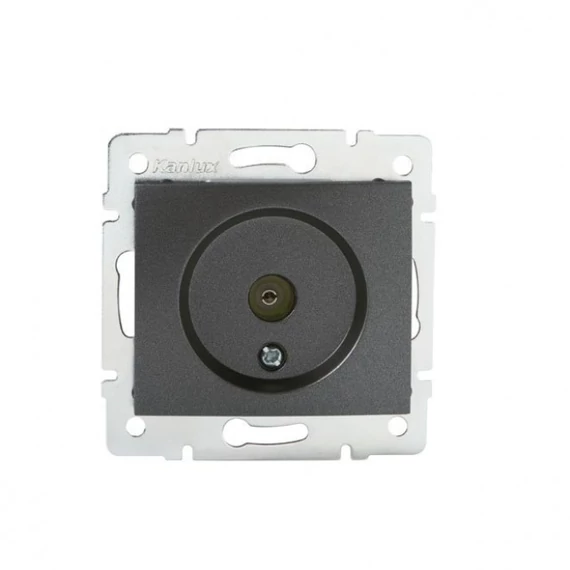 KANLUX DOMO 01-1300-041 Antenna csatlakozó aljzat, grafit (24920)