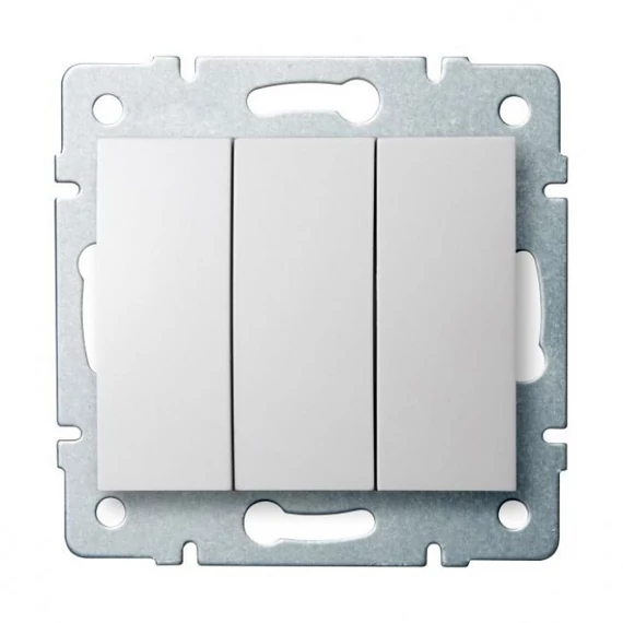 KANLUX LOGI 02-1090-102 Hármas csillárkapcsoló, fehér (25076)
