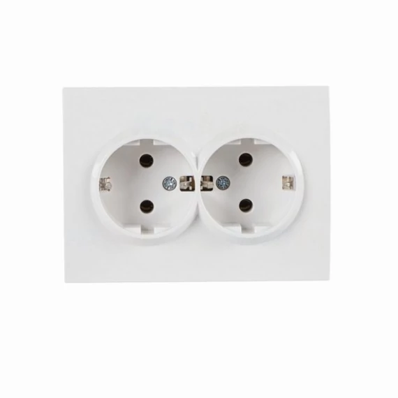 KANLUX LOGI 02-1270-102 Dupla dugalj komplett, fehér (25095)