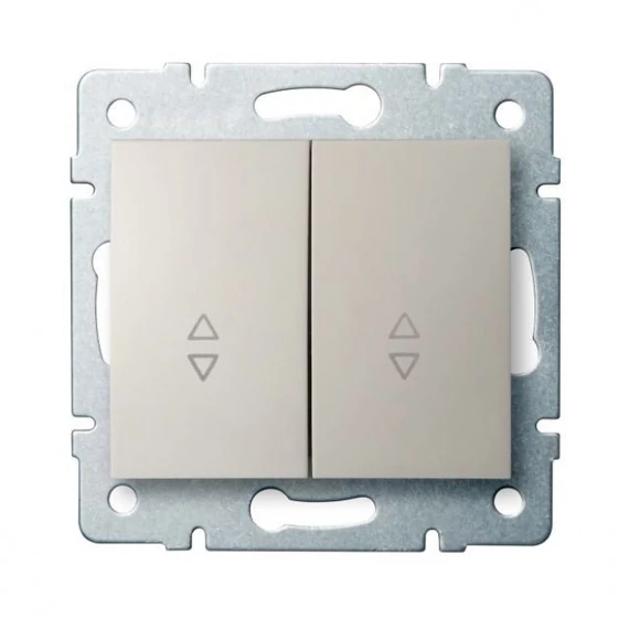KANLUX LOGI 02-1060-103 Dupla alternatív kapcsoló, krém (25133)