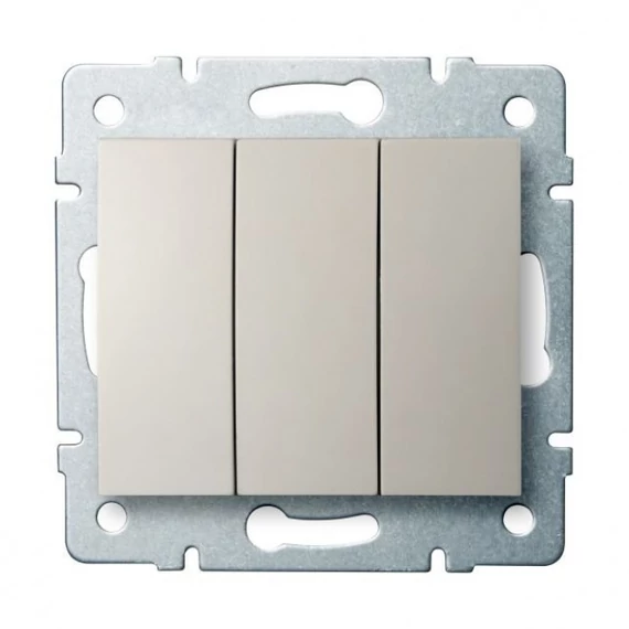 KANLUX LOGI 02-1090-143 Hármas csillárkapcsoló, ezüst (25195)