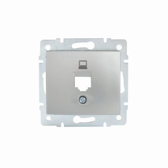 KANLUX DOMO 01-1399-043 Csatlakozó aljzat burkolat, ezüst (25922)