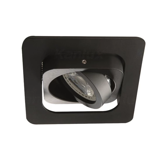 KANLUX ALREN R DTL-B dekorációs keret spotlámpához, 99x99mm, fekete (26757)