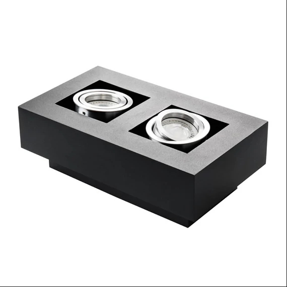 KANLUX STOBI DLP 250-B beltéri mennyezeti lámpa, 2x max 25W, GU10, fekete (26832)