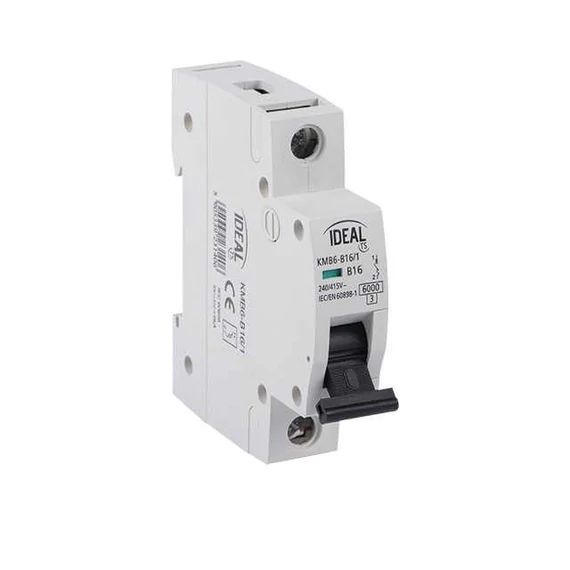 KANLUX KMB6-C63/1 kismegszakító, 230/400V AC, 63A, 1P, C (27253)