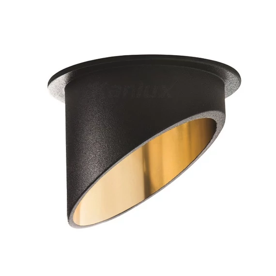 KANLUX SPAG C B/G dekorációs keret spotlámpához, Ø68mm, fekete/arany (27324)