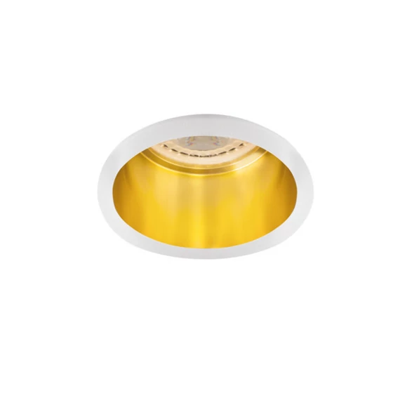 KANLUX SPAG D W/G dekorációs keret spotlámpához, Ø68mm, fehér/arany (27327)