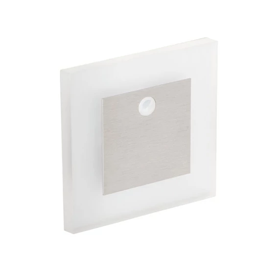 KANLUX APUS LED PIR WW lépcsővilágító lámpa 12V, mozgásérzékelővel, 0,8W, 13 lm, 3000 K, rozsdamentes acél (27370)