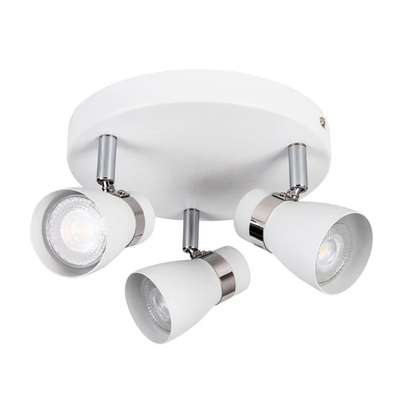 KANLUX ENALI EL-3O W fali, mennyezeti lámpa, 3x max 35W, GU10, fehér (28764)