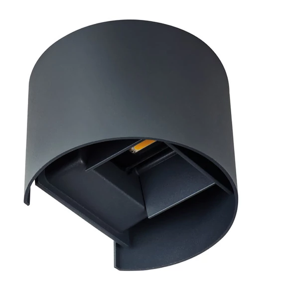 KANLUX REKA LED EL 7W-O-GR kültéri fali lámpa, 380 lm, 4000 K, IP54, grafit (28991)