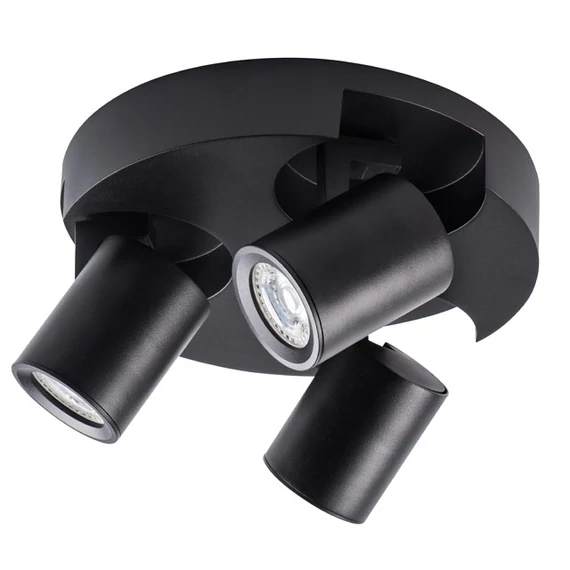 KANLUX LAURIN EL-3O B fali, mennyezeti lámpa, 3x max 35W, GU10, fekete (29127)