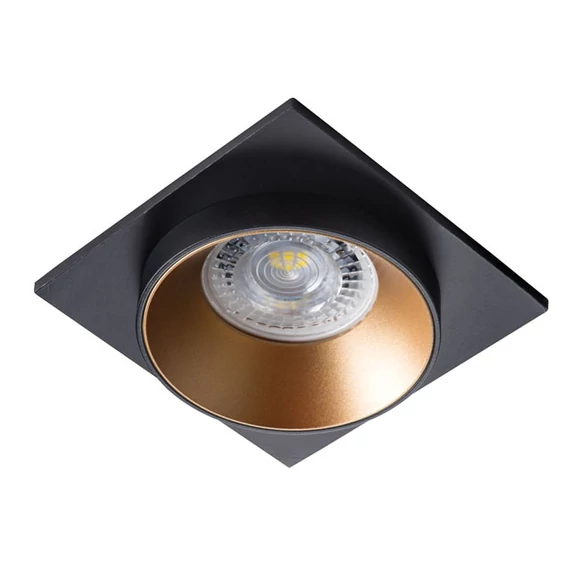 KANLUX SIMEN DSL B/G/B dekorációs keret spotlámpához, 92x92mm, fekete/arany/fekete (29134)