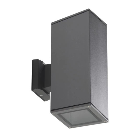 KANLUX LART EL-260-GR kültéri oldalfali lámpa, 2x max 60W, E27, antracit (29833)