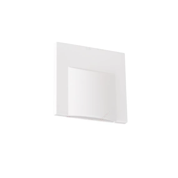 KANLUX ERINUS LED L W-NW lépcsővilágító lámpa, 0.8W, 75x75mm, 15 lm, 4000 K, fehér (33321)