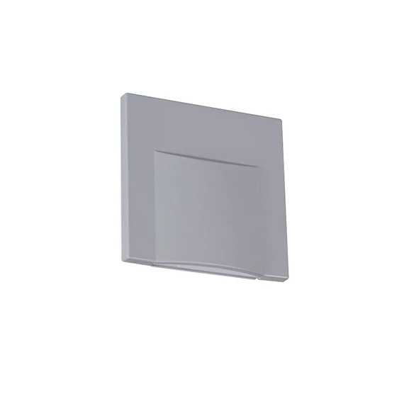 KANLUX ERINUS LED L GR-NW lépcsővilágító lámpa, 0.8W, 75x75mm, 15 lm, 4000 K, szürke (33327)