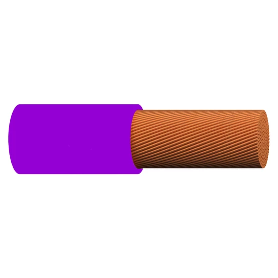 H07V-K 1,5 mm2 lila, Mkh, (1KV), sodrott Cu-vezető, PVC-érszigeteléssel (20210059)