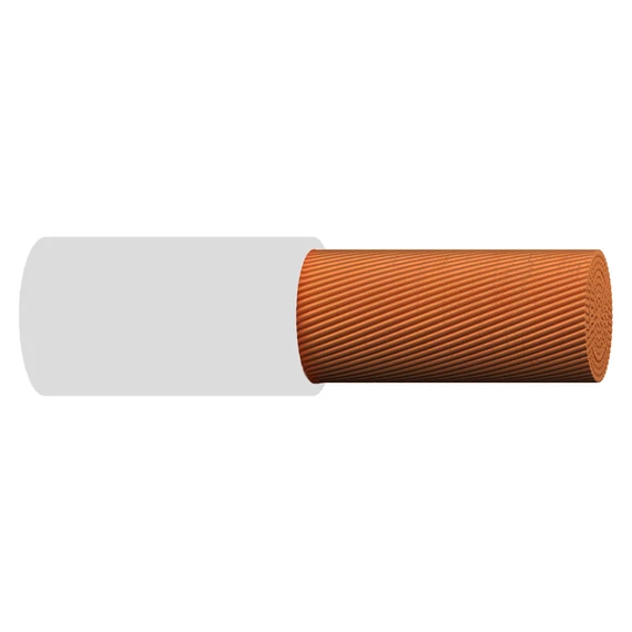 H07V-K 2,5 mm2 fehér, Mkh, (1KV), sodrott Cu-vezető, PVC-érszigeteléssel (20210075)