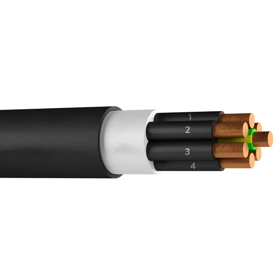 NYY-J 14x 1,5 mm2 RE, Földkábel réz vezetővel, tömör erű (0,6/1kV) (20210844)