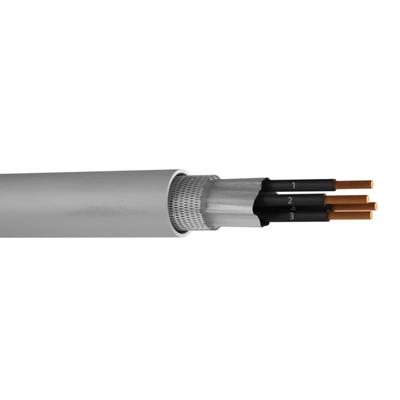 YSLCY-Oz 2x 0,5 mm2 (300/500V) PVC-vezérlőkábel rézárnyékolással, enyhén olajálló (20319471)