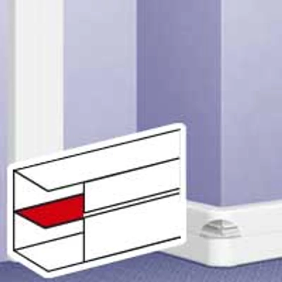 LEGRAND DLP válaszfal 50 mm magas, fedéltartóval (010472)