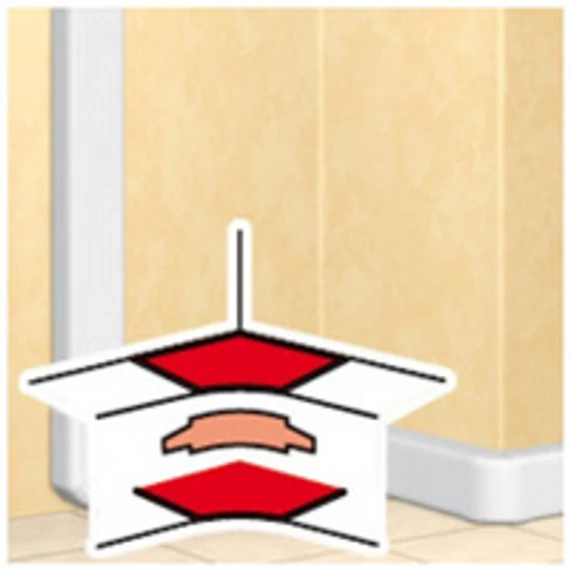 LEGRAND DLP belső könyök 50x105mm-es csatornához (010605)