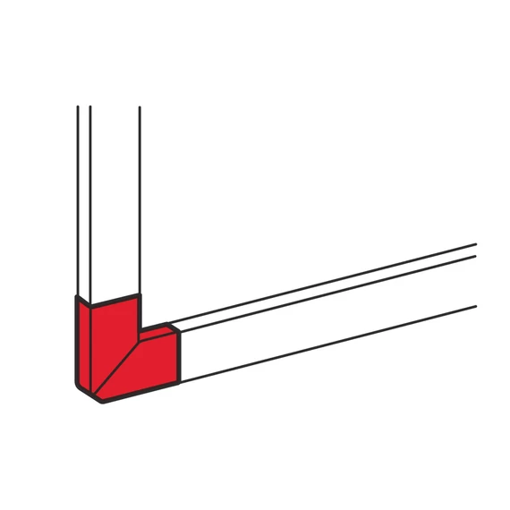 LEGRAND DLP kanyarelem 80x35/50 mm-es csatornához (010767)