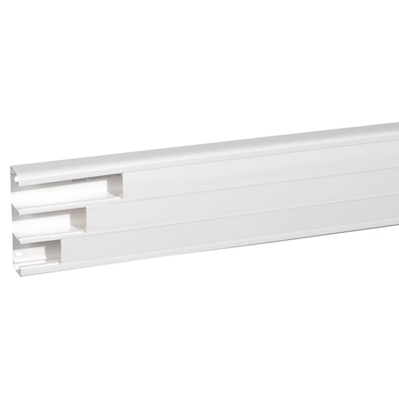 LEGRAND DLP antimikrobiális kábelcsatorna 180x50 mm, hajlékony fedéllel, 3 rekeszes, fehér (075704)