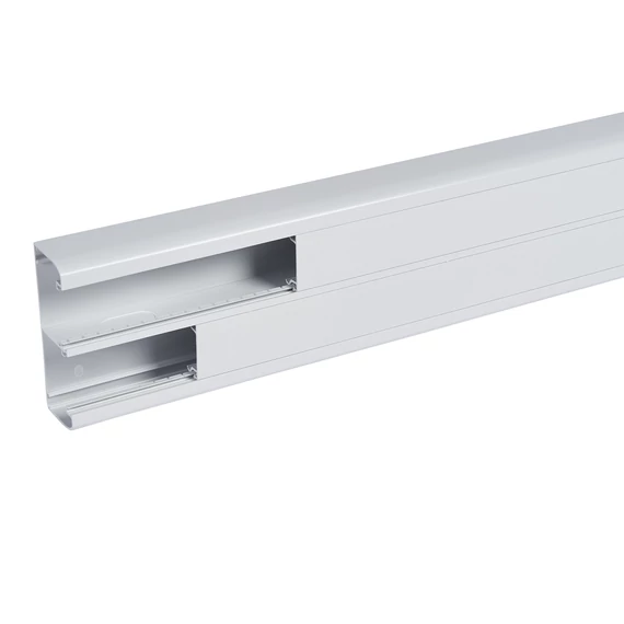 LEGRAND DLP-S kábelcsatorna 130×50 mm, hajlékony fedéllel, bepattintható 45-ös szerelvényhez, szürke (075802)
