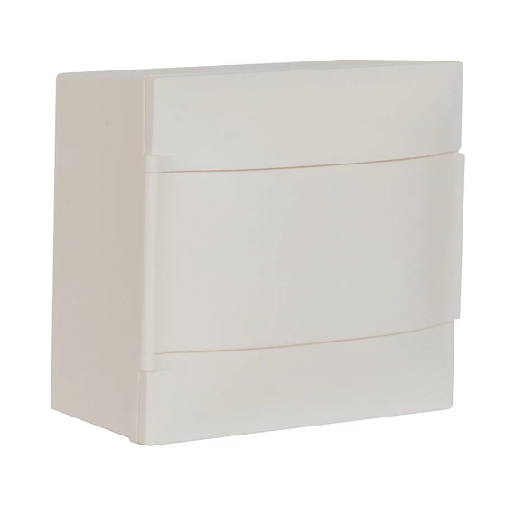 LEGRAND PractiboxS 1 sor 8 modul, falon kívüli kiselosztó, fehér ajtóval, védőföld és nulla elosztókapoccsal (134208)