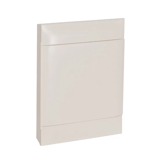 LEGRAND PractiboxS 2 sor 12 modul, falon kívüli kiselosztó(650°C), fehér ajtóval, védőföld és nulla elosztókapoccsal (135202)