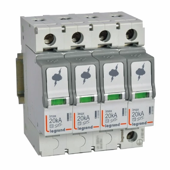LEGRAND Túlfeszültség-levezető T2 20KA 4P (412223)