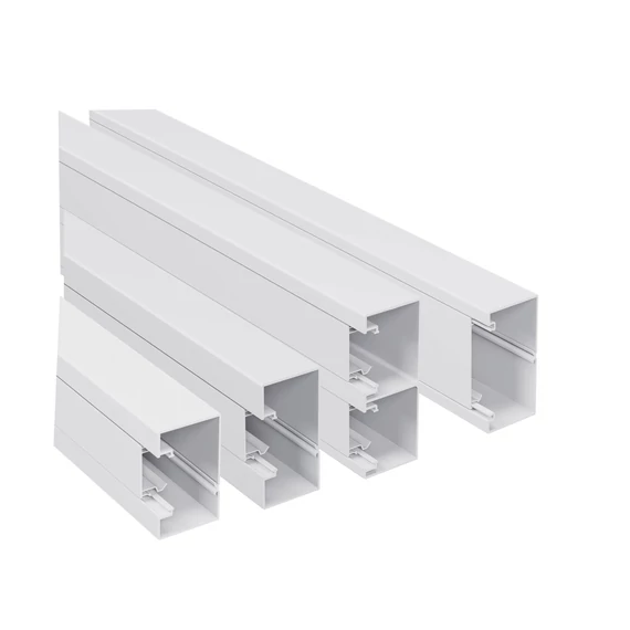 LEGRAND DLP-S kábelcsatorna 100x50 mm, merev fedéllel, bepattintható 45-ös szerelvényhez, fehér (638030)
